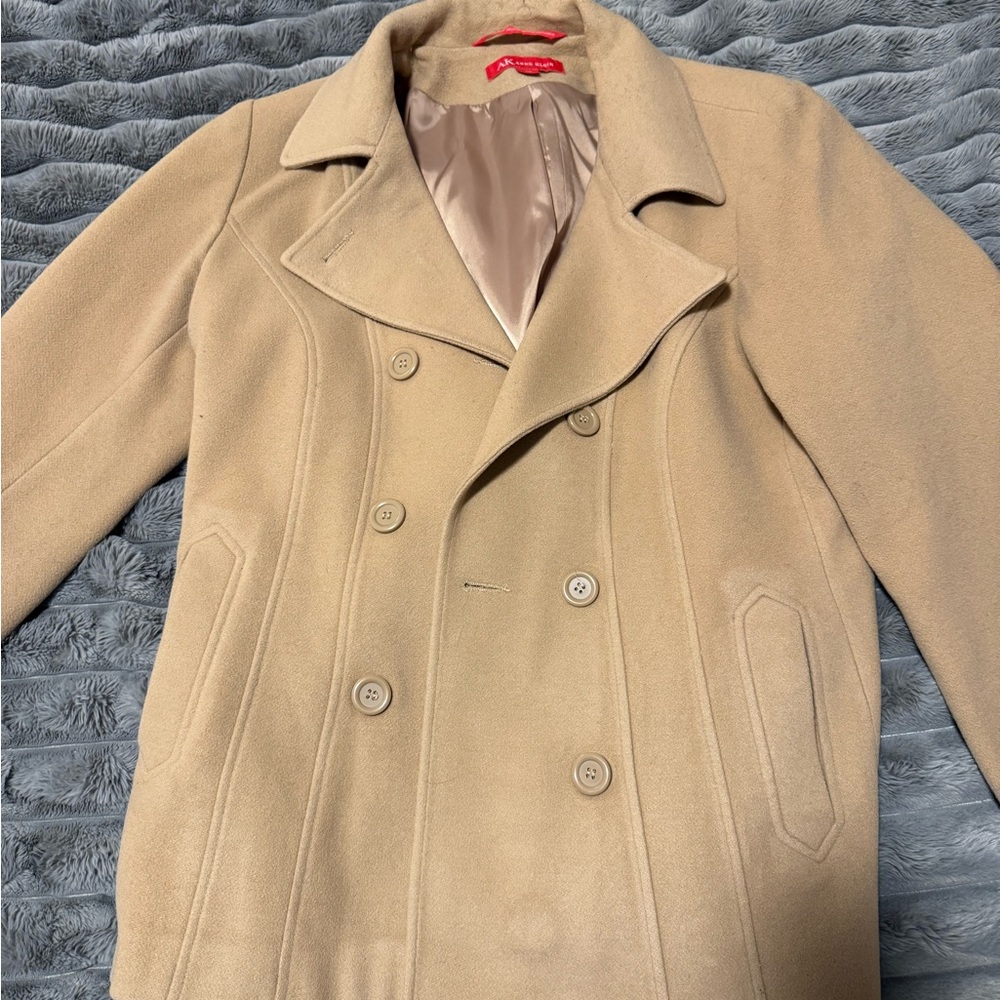 Women's Tan Peacoat XL Anne Klein